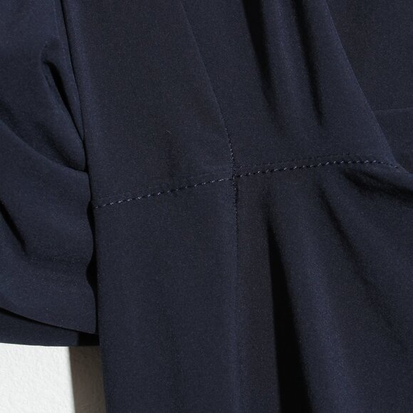 Athleta Chelsea Utility Wide Leg Pant High Rise Navy Blue Contrast Stitch Sz 16 - Picture 7 of 16